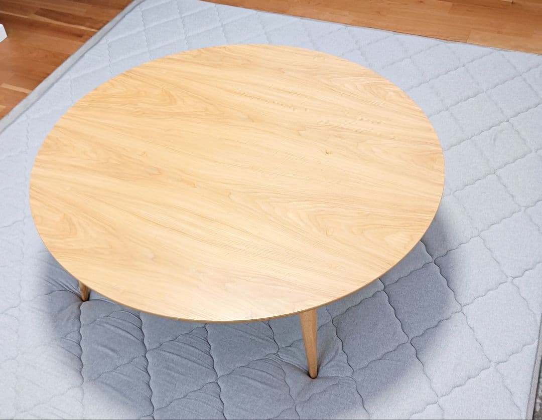 こたつ　 日本製　国産　円形　丸型　 天然木　ナチュラル　新品同様