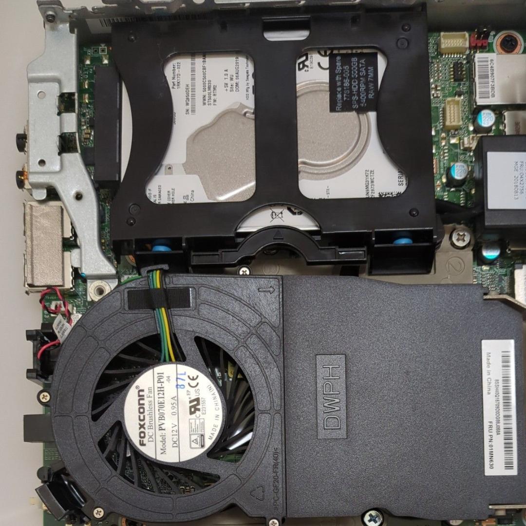 ミニPC Lenovo M710q i3-7100T 8GB SSD HDD