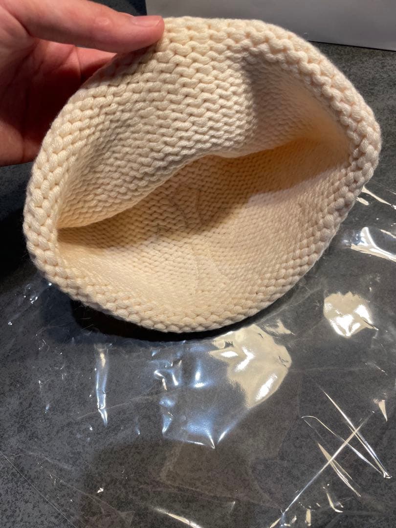 超希少　クロムハーツ　カシミヤニット帽　クロスデザイン