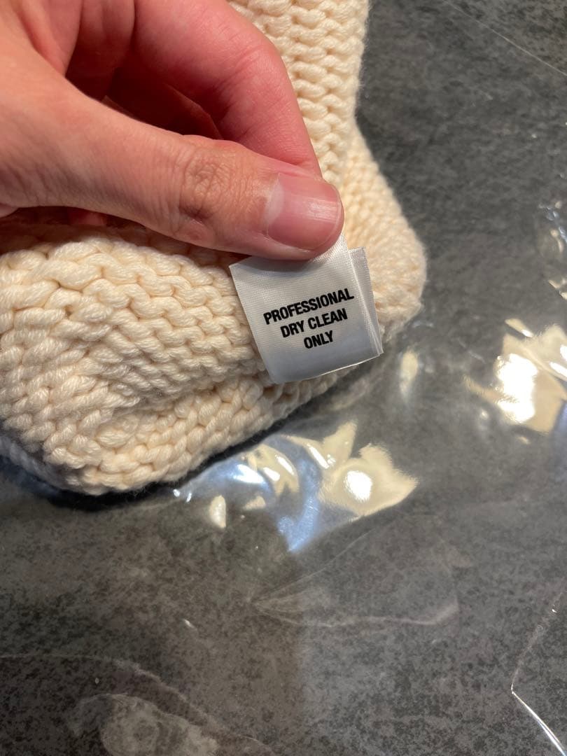 超希少　クロムハーツ　カシミヤニット帽　クロスデザイン