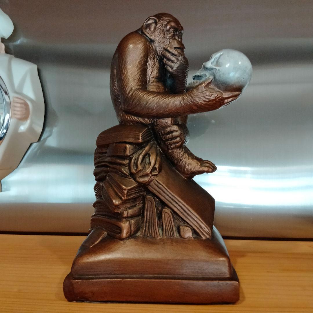 60s ダーウィン　スカル　ドクロ　モンキー　ビンテージ 毛なみ