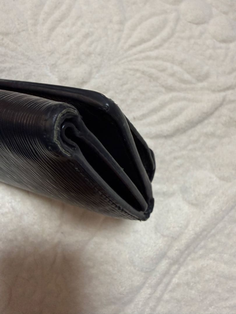 PRADA☆ブラックレザー 三つ折りミニウォレット