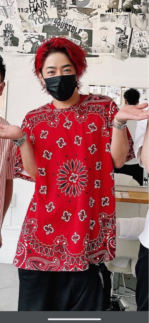 Supreme Small BoxTee バンダナRED XL