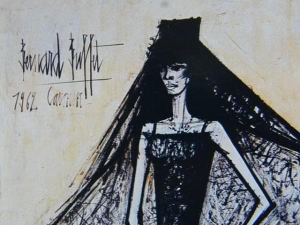 ベルナール・ビュッフェ、カルメン、希少画集画、新品額装付