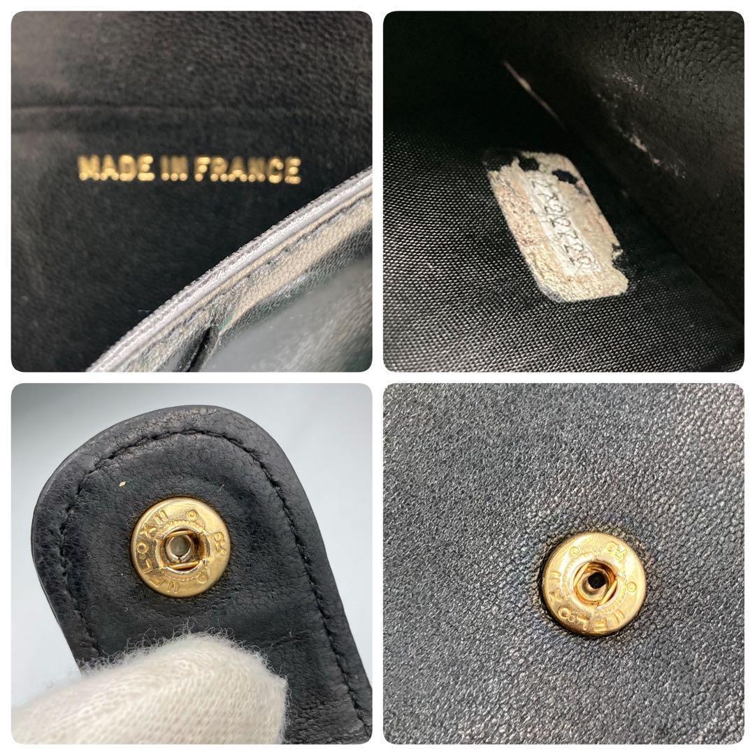 ！極美品！　CHANEL シャネル　ブラック　ラムスキン　12AK