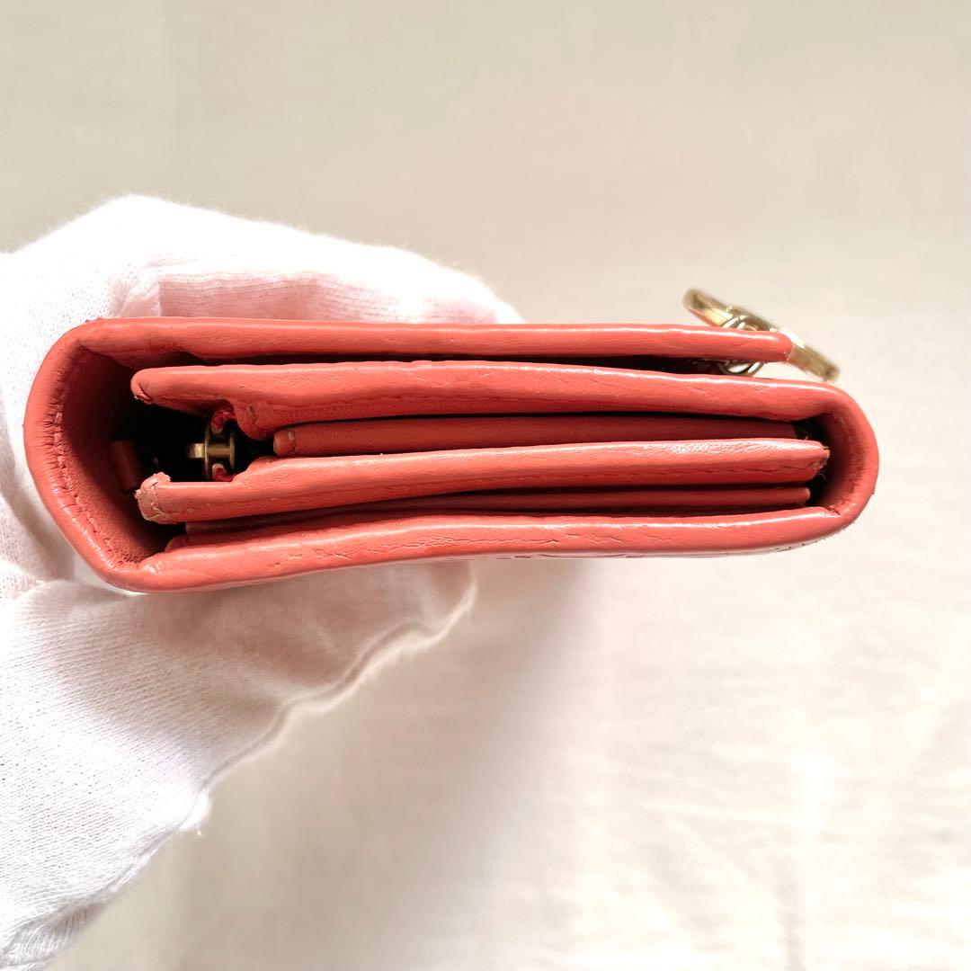 GUCCI グッチ フラップ 長財布　シマレザー　2つ折り財布　1221-③