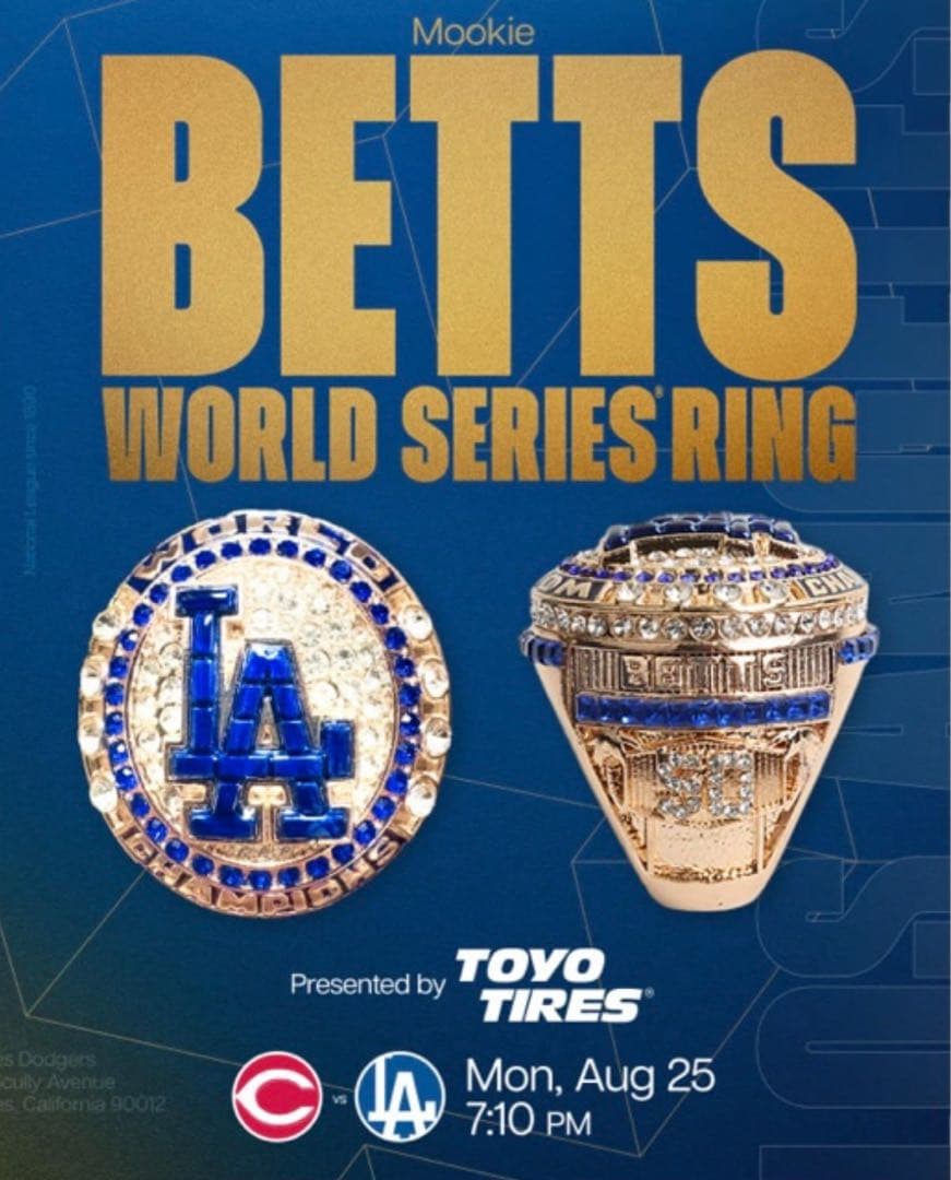 MVPトリオ　大谷翔平　フリーマン　ベッツ　ワールドチャンピオン　リング　冊子付