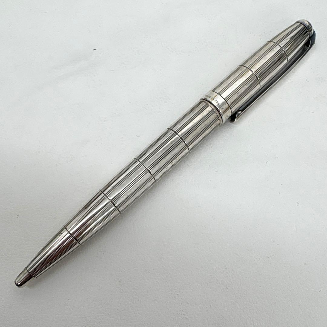 廃盤 デュポン S.T.Dupont 繰り出し ボールペン シルバー