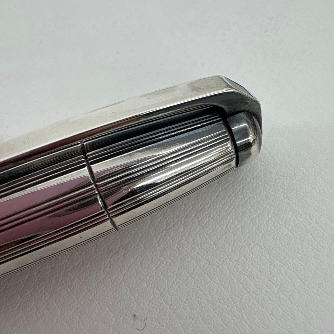 廃盤 デュポン S.T.Dupont 繰り出し ボールペン シルバー
