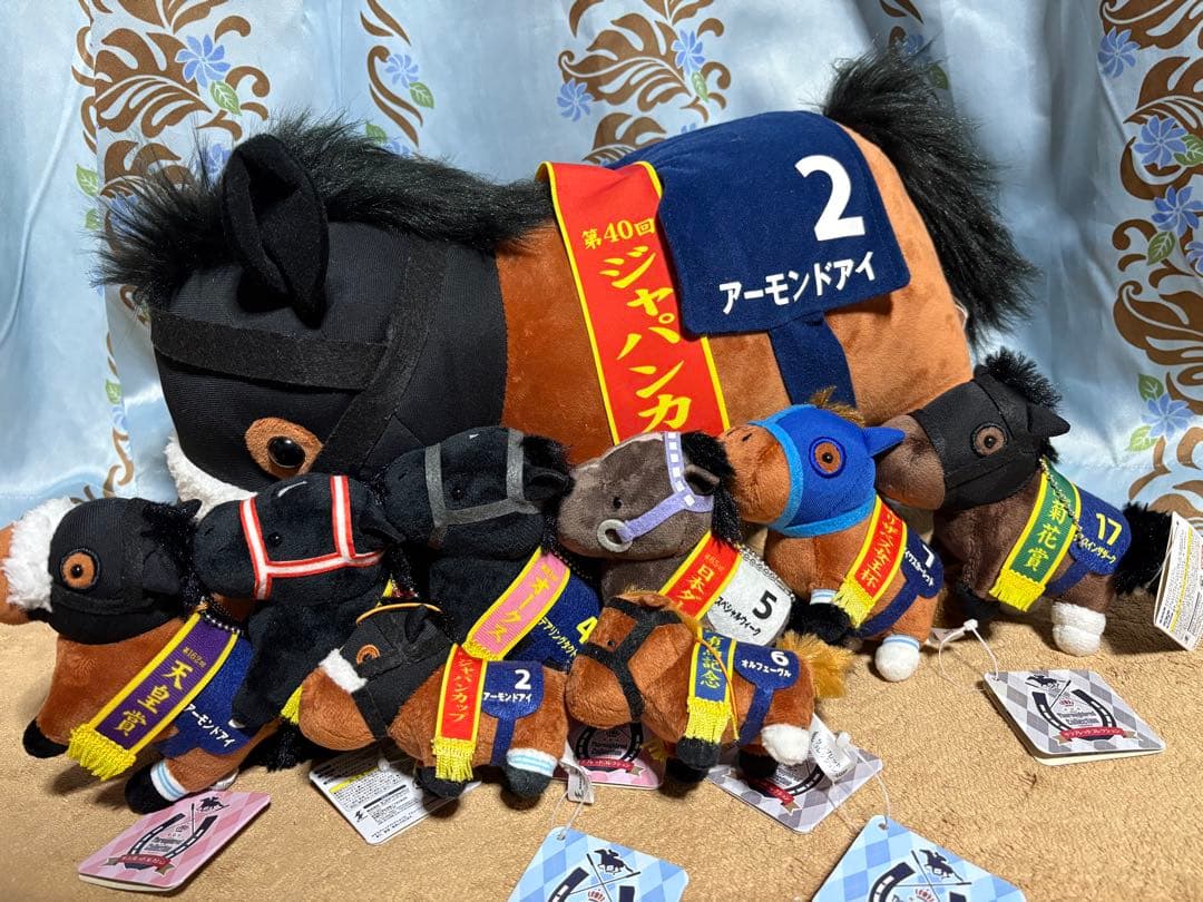 アーモンドアイ 競馬 サラブレッドコレクション ぬいぐるみ 9体セット
