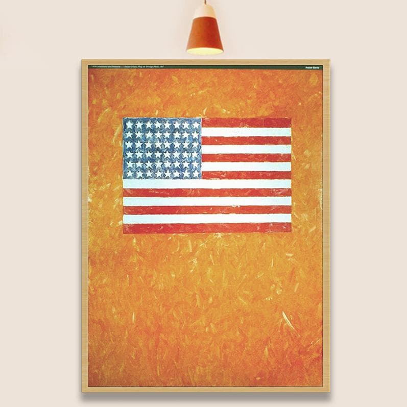 額装品/KFlag/ジャスパー ジョーンズ/アート/ポスター/インテリア