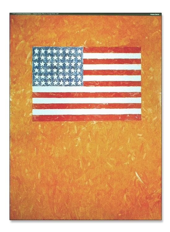 額装品/KFlag/ジャスパー ジョーンズ/アート/ポスター/インテリア