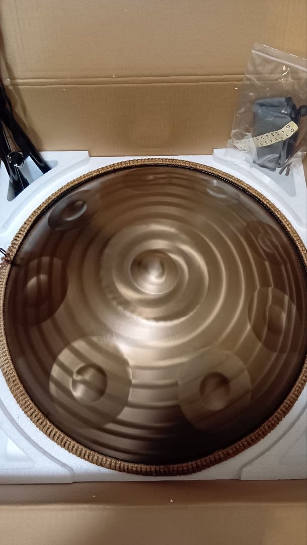 ハンドパン 432Hz 9音 22インチ 新品 打楽器 瞑想 スティールドラム