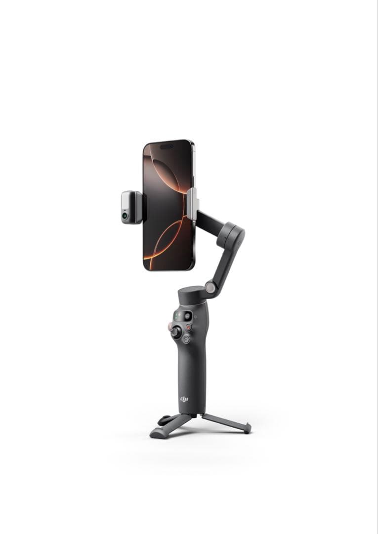 最新　DJI OSMO MOBILE 8 スマホ用ジンバル　ライト付き　自撮り棒
