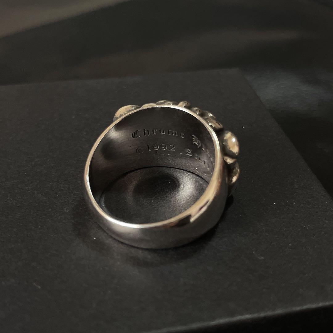 ノーブランド フローラルリング 指輪 クロス メンズ ２１号