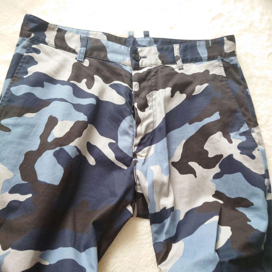 DSQUARED2 迷彩 カモフラ 3D ストレッチパンツ デニム 50