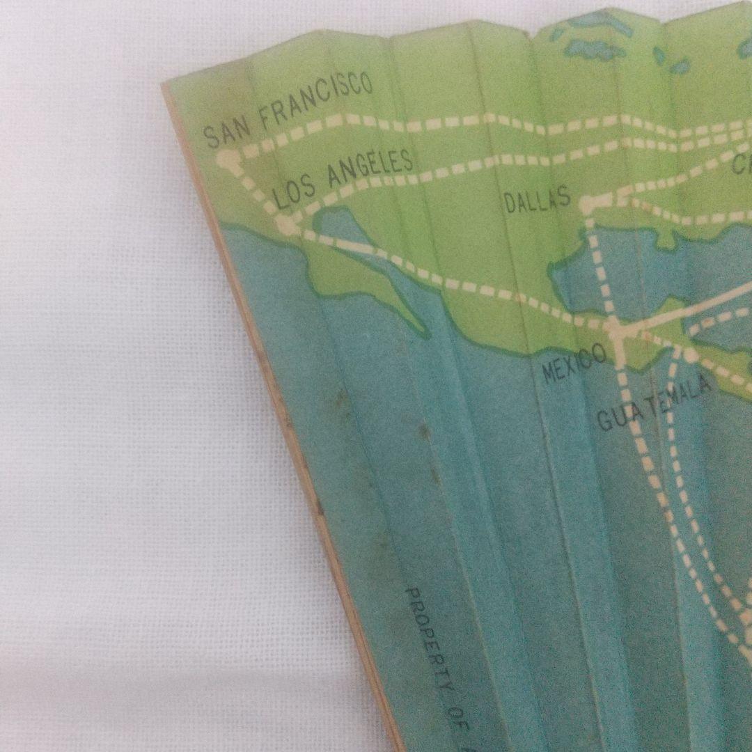 エールフランス扇子 レトロ