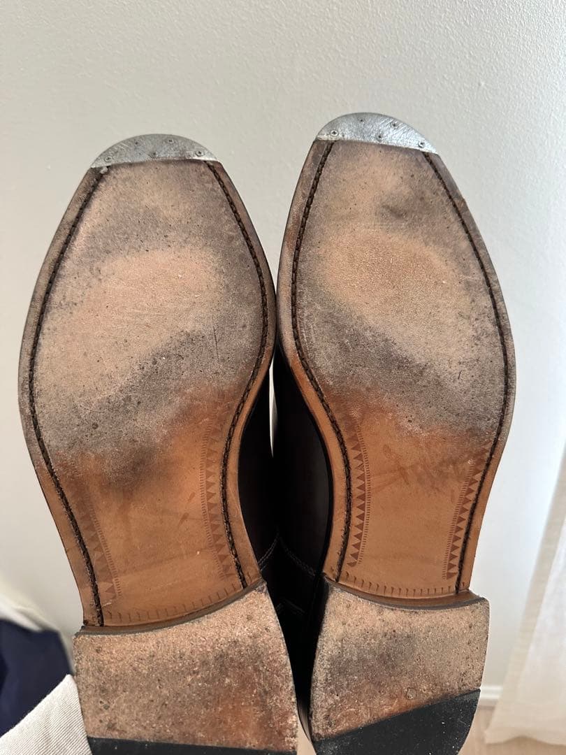 SANDER ダークブラウン ドレスシューズ 革靴 9.5