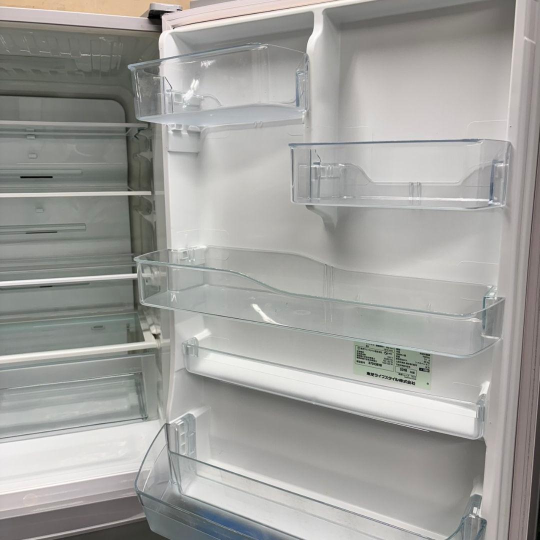 525 関東配送　大型冷蔵庫　右開き　400L強　美品　清掃済　半年保証　家庭向