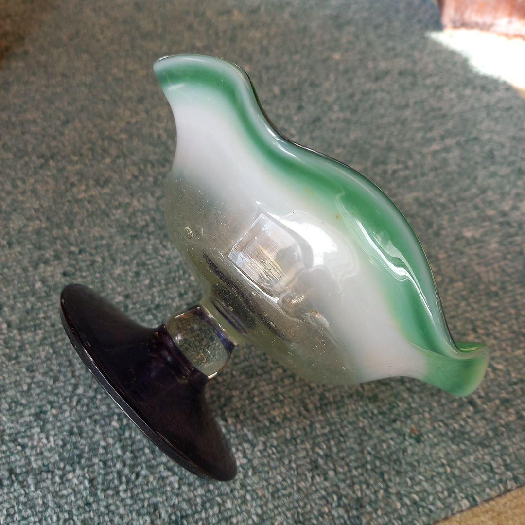 アンティーク　ガラス　かき氷皿　置物　飾り