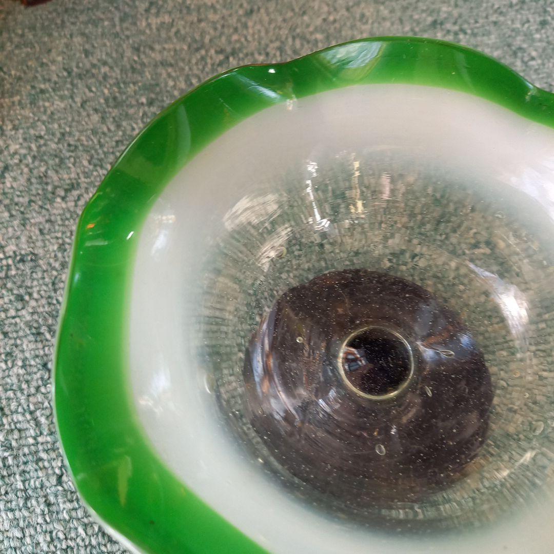 アンティーク　ガラス　かき氷皿　置物　飾り