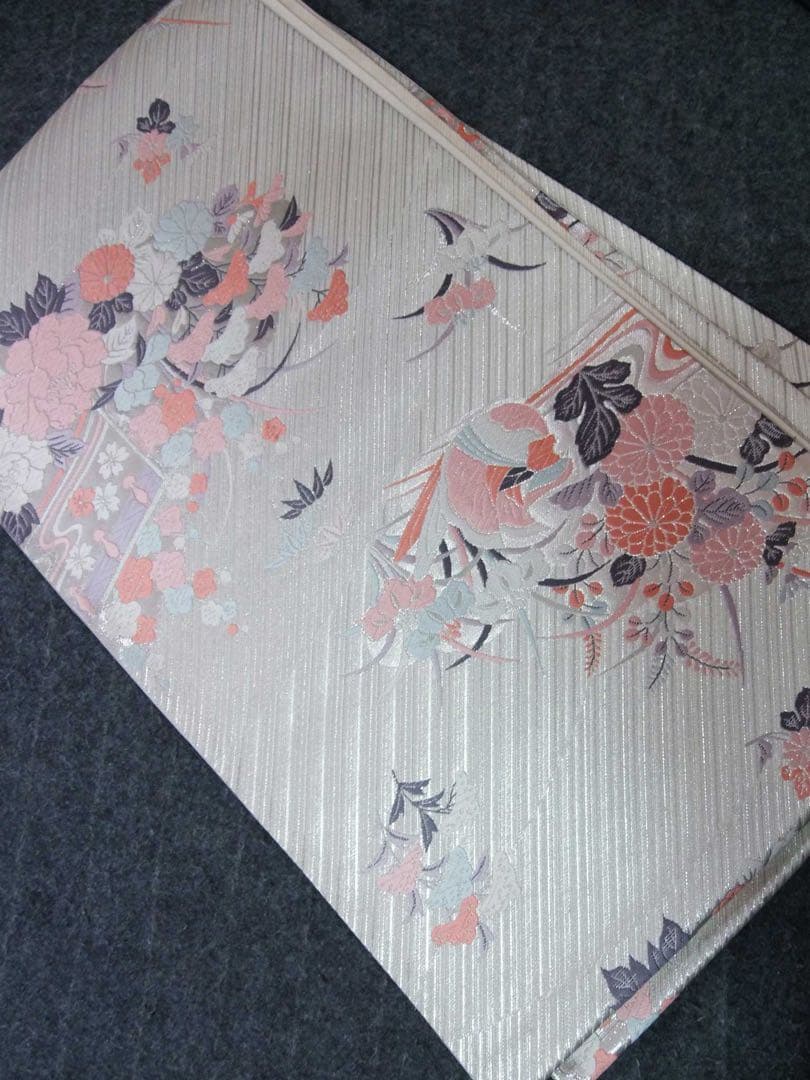 豪華3点セット友禅振袖／茶屋辻文様＊金駒刺繍＊古典風景文様／袋帯・長襦袢付き