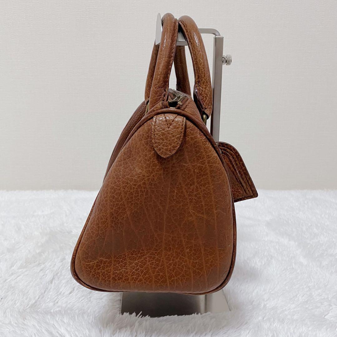 ポロラルフローレン ミニボストンバッグ　ハンドバッグ レザー 本革