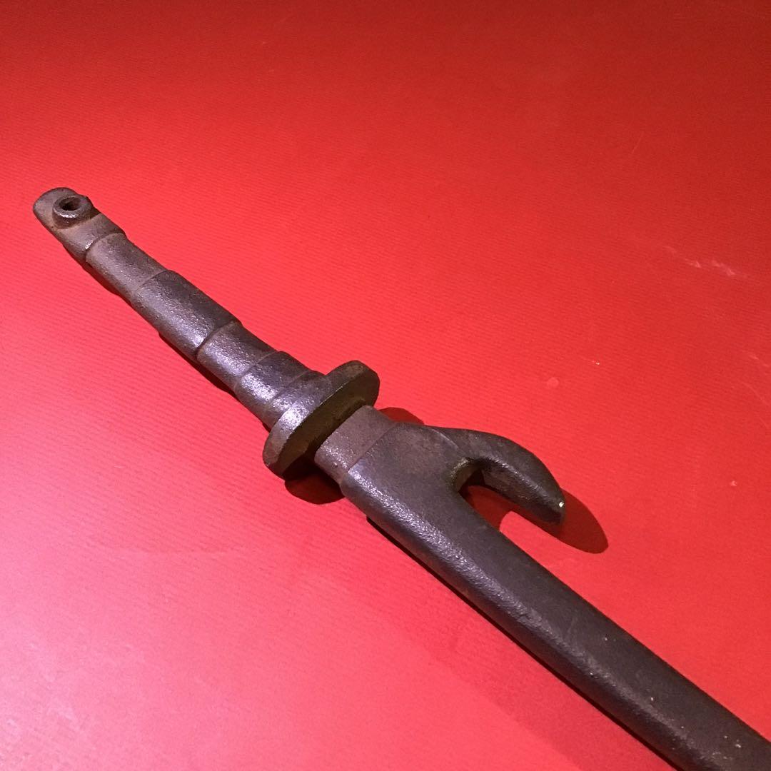 鐵地　十手　兜割　蝶象嵌