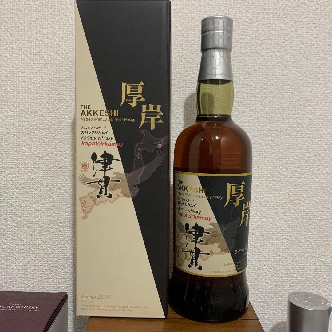 厚岸 津貫 カパッチリカムイ厚岸ヴァッテッドモルトジャパニーズウイスキー　未開封