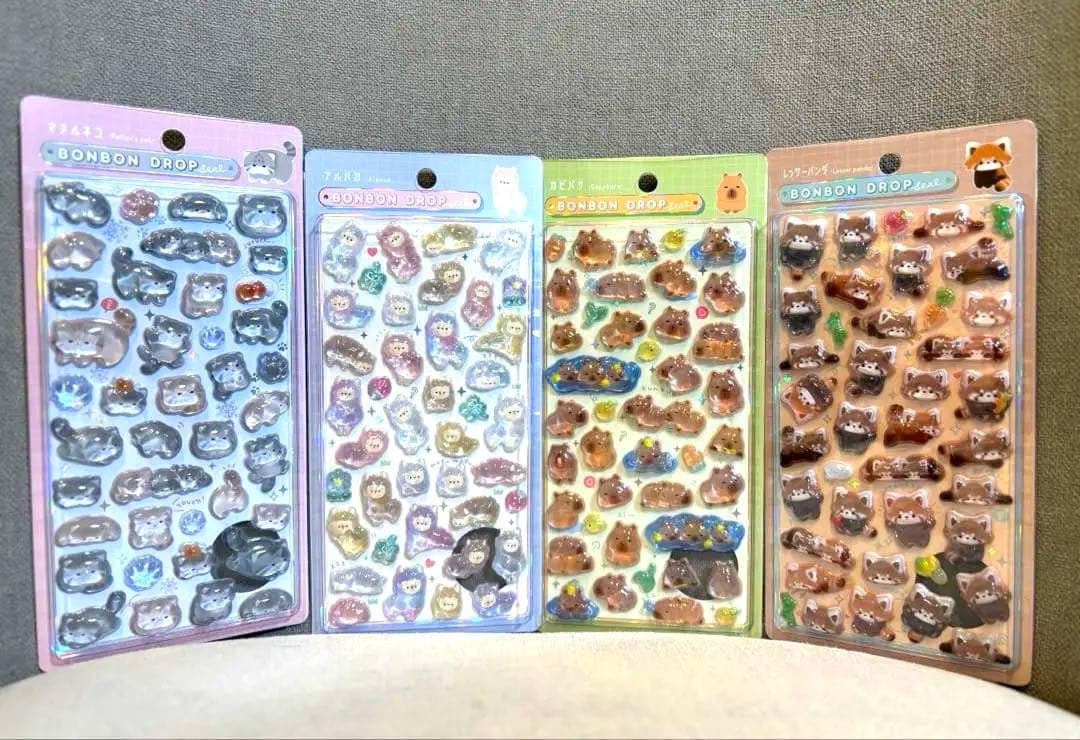 【正規品】ボンボンドロップシール アニマルシリーズ