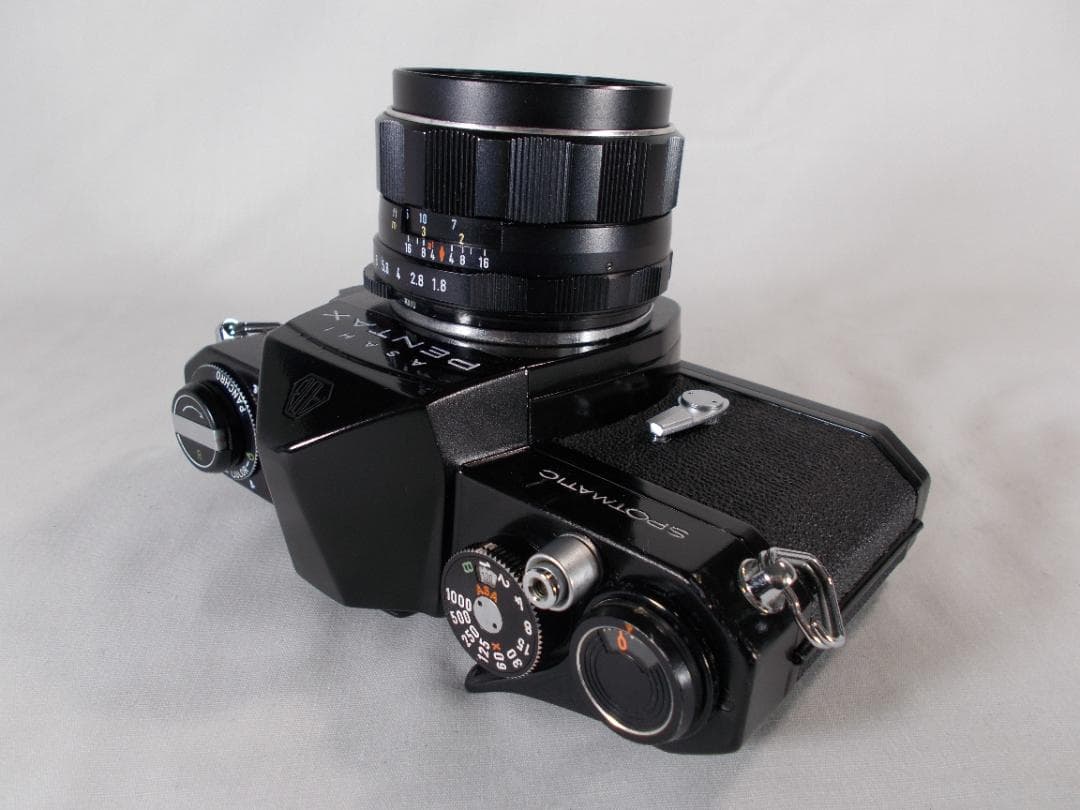 フィルムカメラ 整備済 完動品　Pentax SP + f/1.8　L201