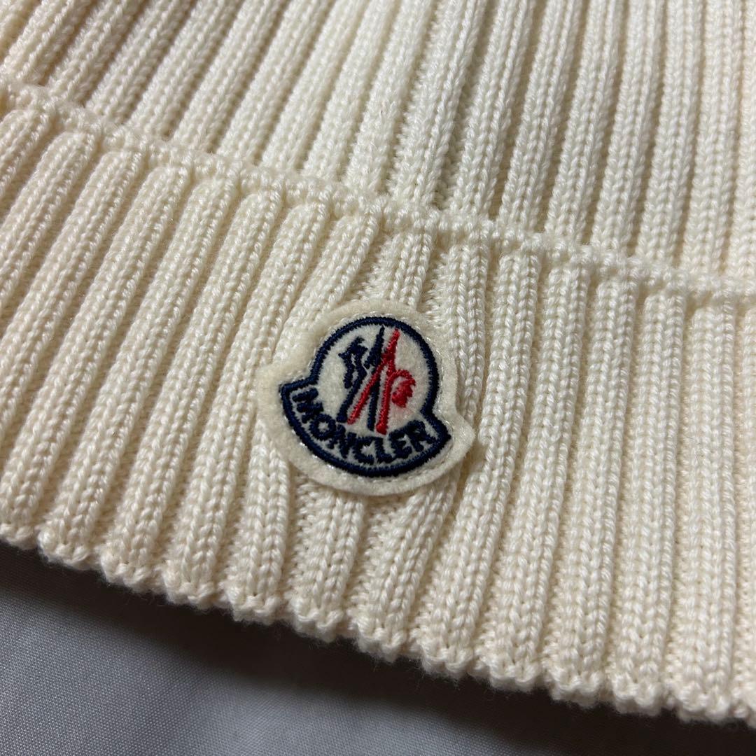 ★MONCLER★モンクレール★キッズLサイズ★アイボリー★ビーニー★