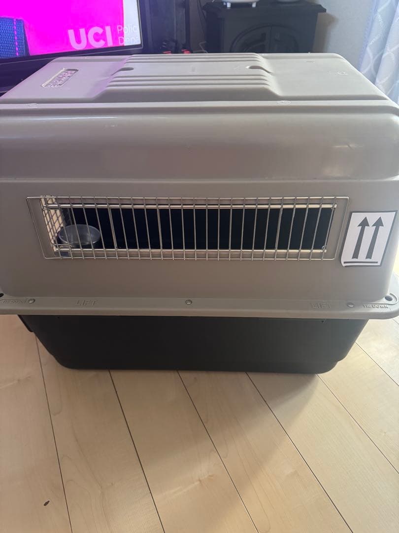 中型犬用キャリーバッグ グレー