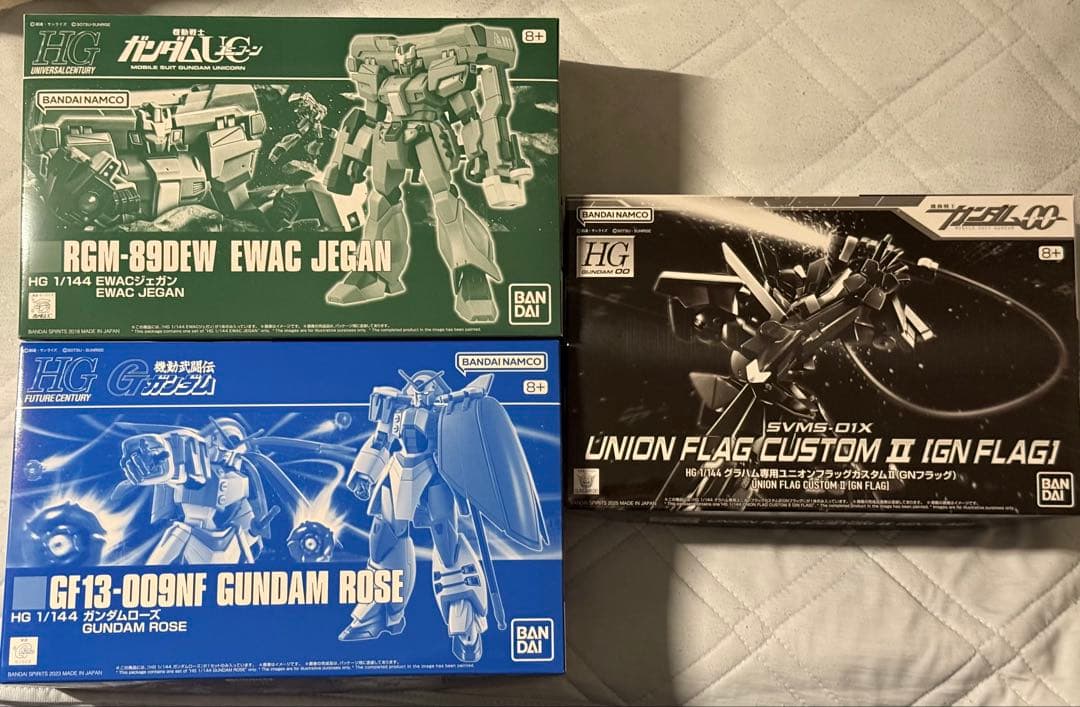 ＨＧ 1/144 「ガンダムローズ」「GNフラッグ」「EWACジェガン」