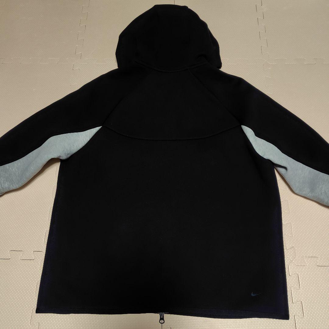 NIKE ナイキ　テックフリース フルジップ ウィンドランナー フーディ　黒×灰