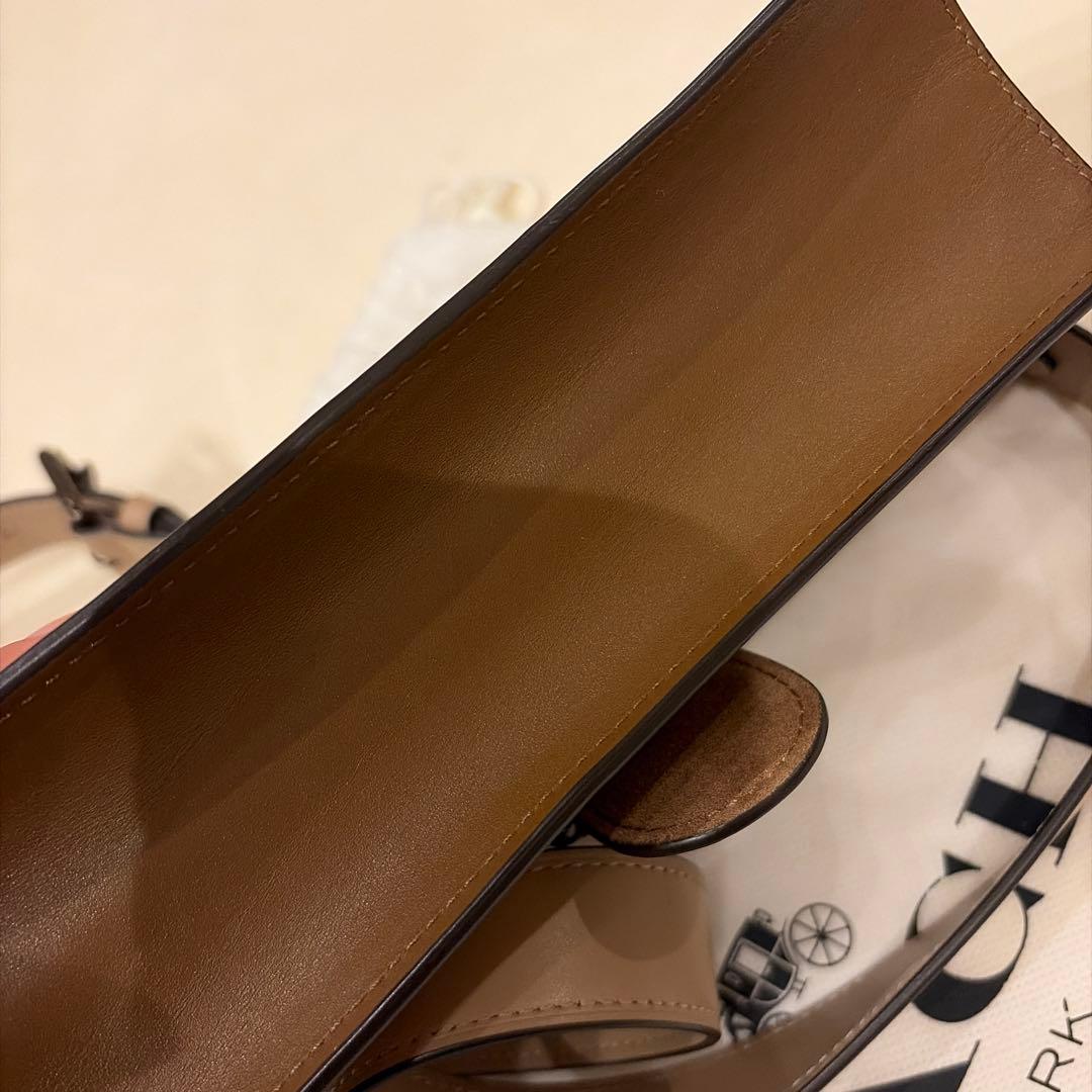 【最終値下げ】COACH ショルダーバッグ ブラウン イエロー