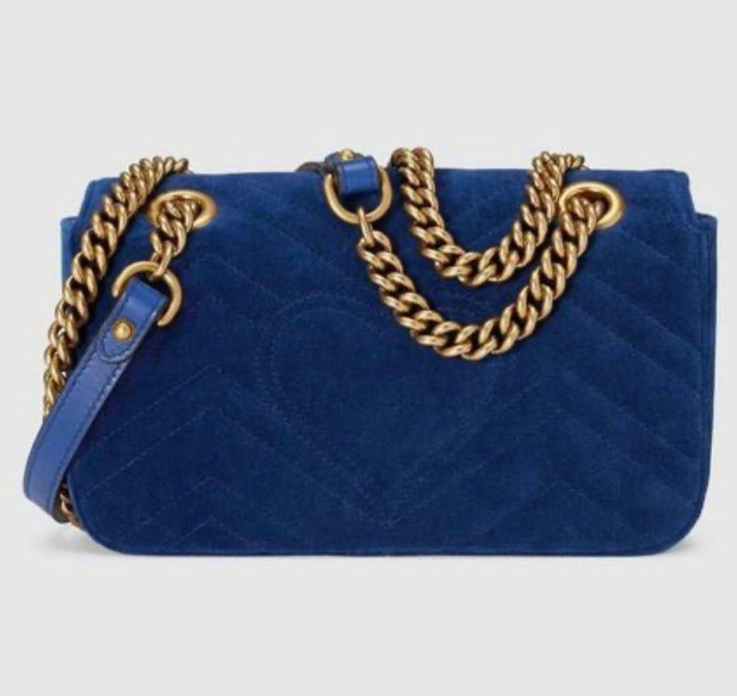 グッチGGマーモントベルベット生地バッグ