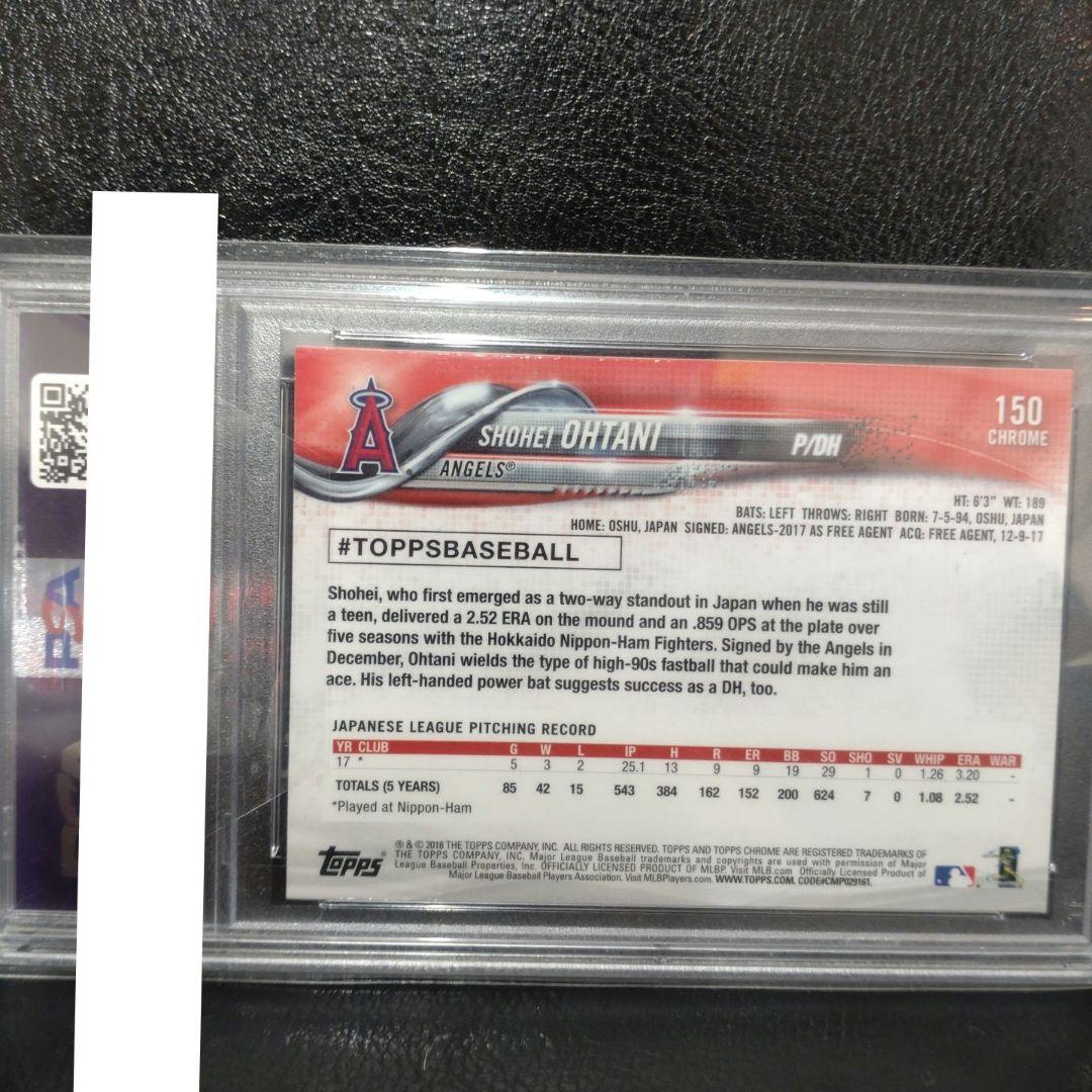 2018 topps chrome 大谷翔平ルーキーカードpsa10
