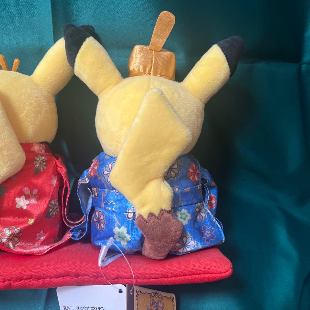 マンスリーペア ピカチュウ3月 雛人形 ひな祭り ひなまつり ぬいぐるみ