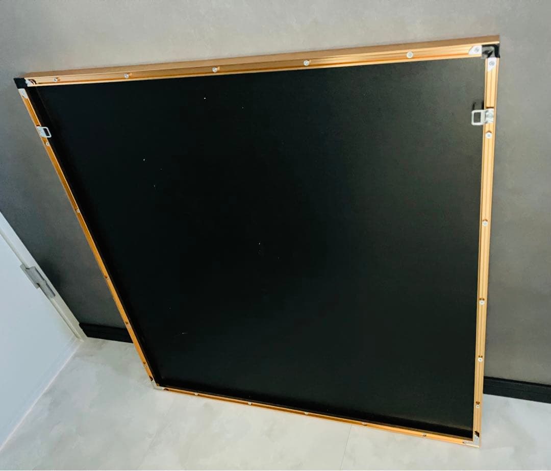 クリスタルアートパネル 水晶絵 水晶パネル 豹 パンサー 虎 モノトーン 黒 金