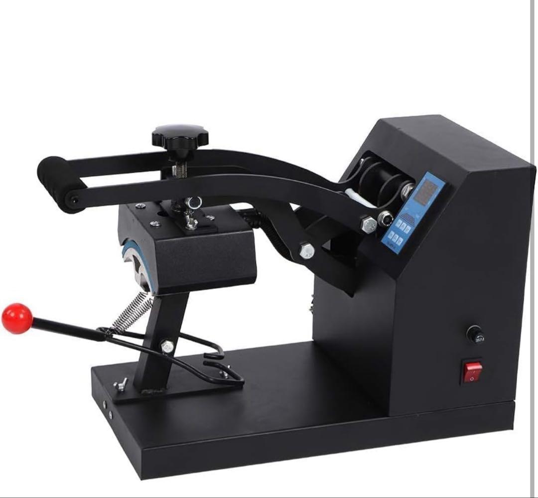 キャップ用 熱転写プレス機 ヒートプレス 帽子プリント機 動作品