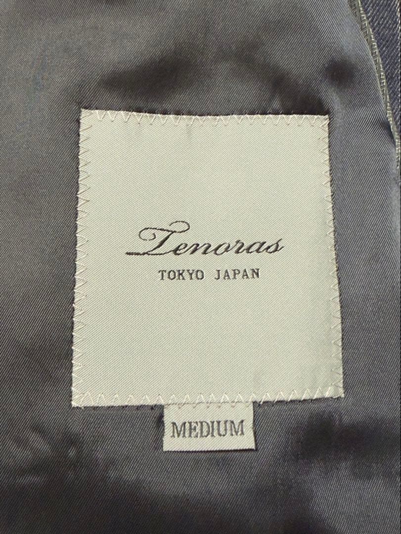 美品 ティノラス TENORAS ブルー ストライプ 3ピース