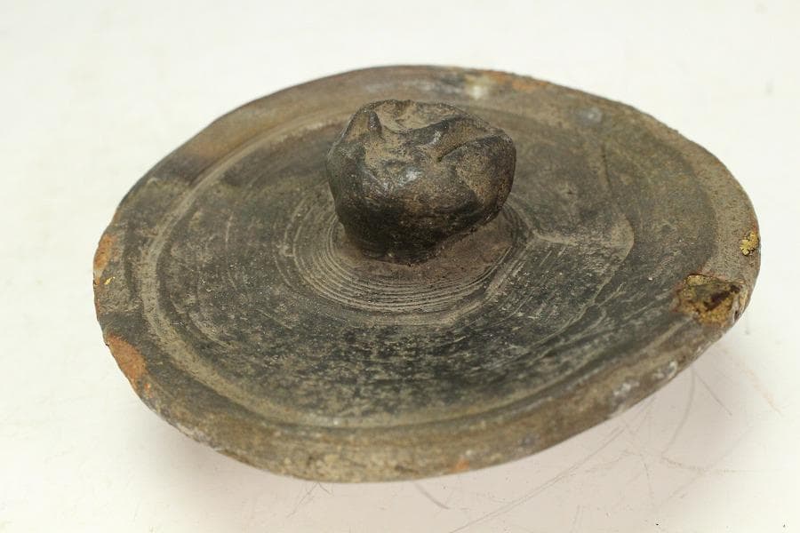 茶道具 南蛮 水指 時代 二重箱 旧家蔵出 送料無料(K-XA847)