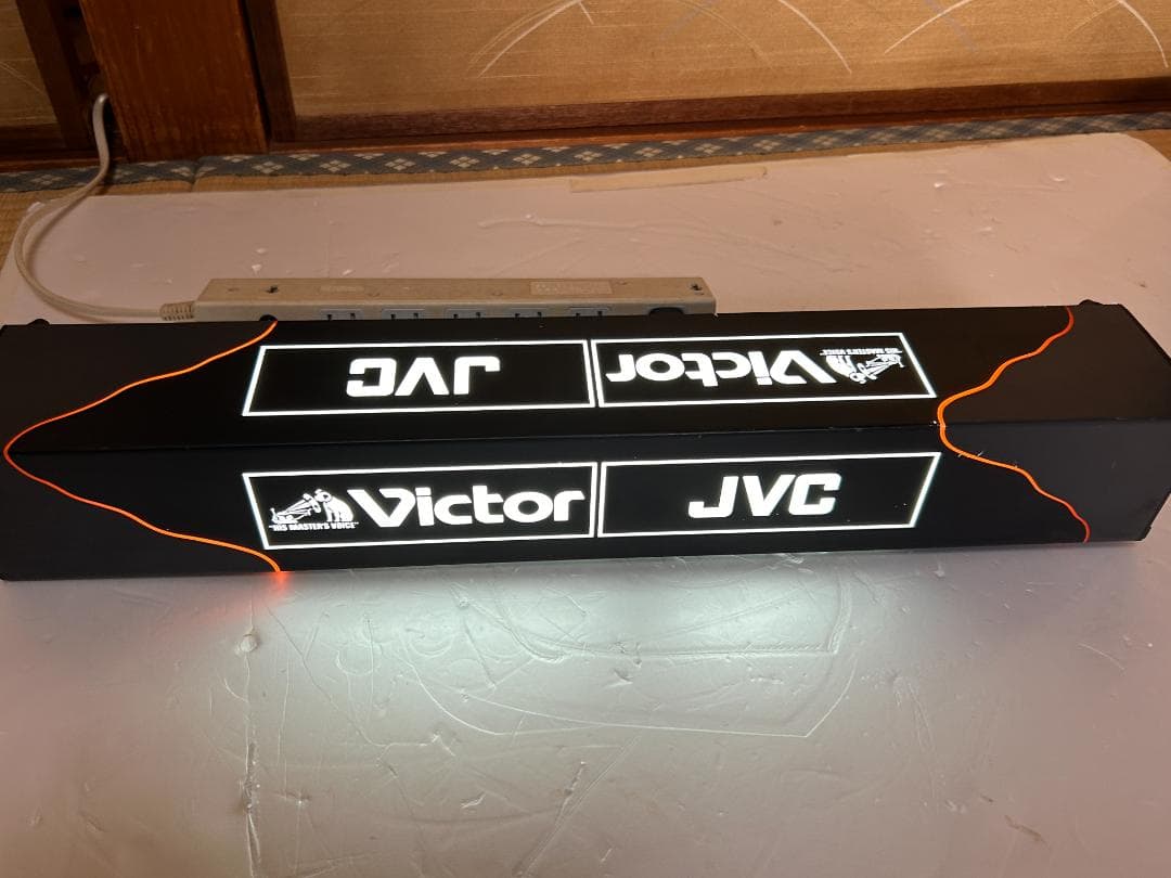 当時物　Victor JVC 　店頭ディスプレイライト