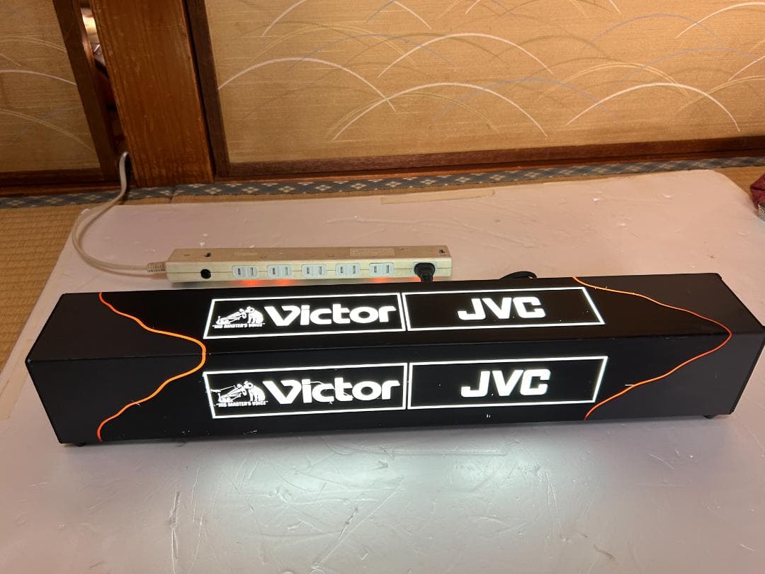 当時物　Victor JVC 　店頭ディスプレイライト