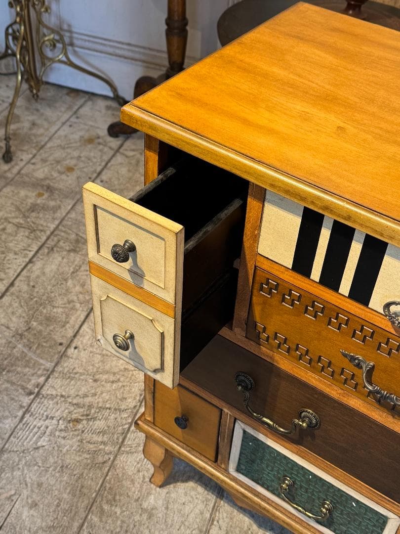 アンティーク パルナサス チェスト キャビネット 木製 タンス ギギLiving