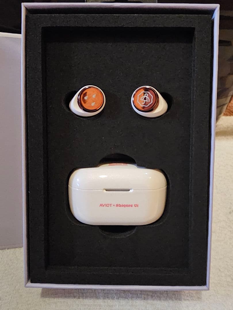 【美品】AVIOT×しぐれうい 完全ワイヤレスイヤホン TE-D01v-SGR