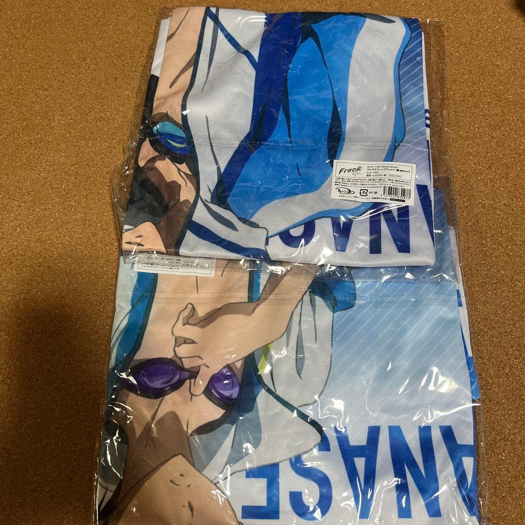 ハイ⭐︎スピード　Free! フルグラフィックTシャツ　七瀬遙　　希少