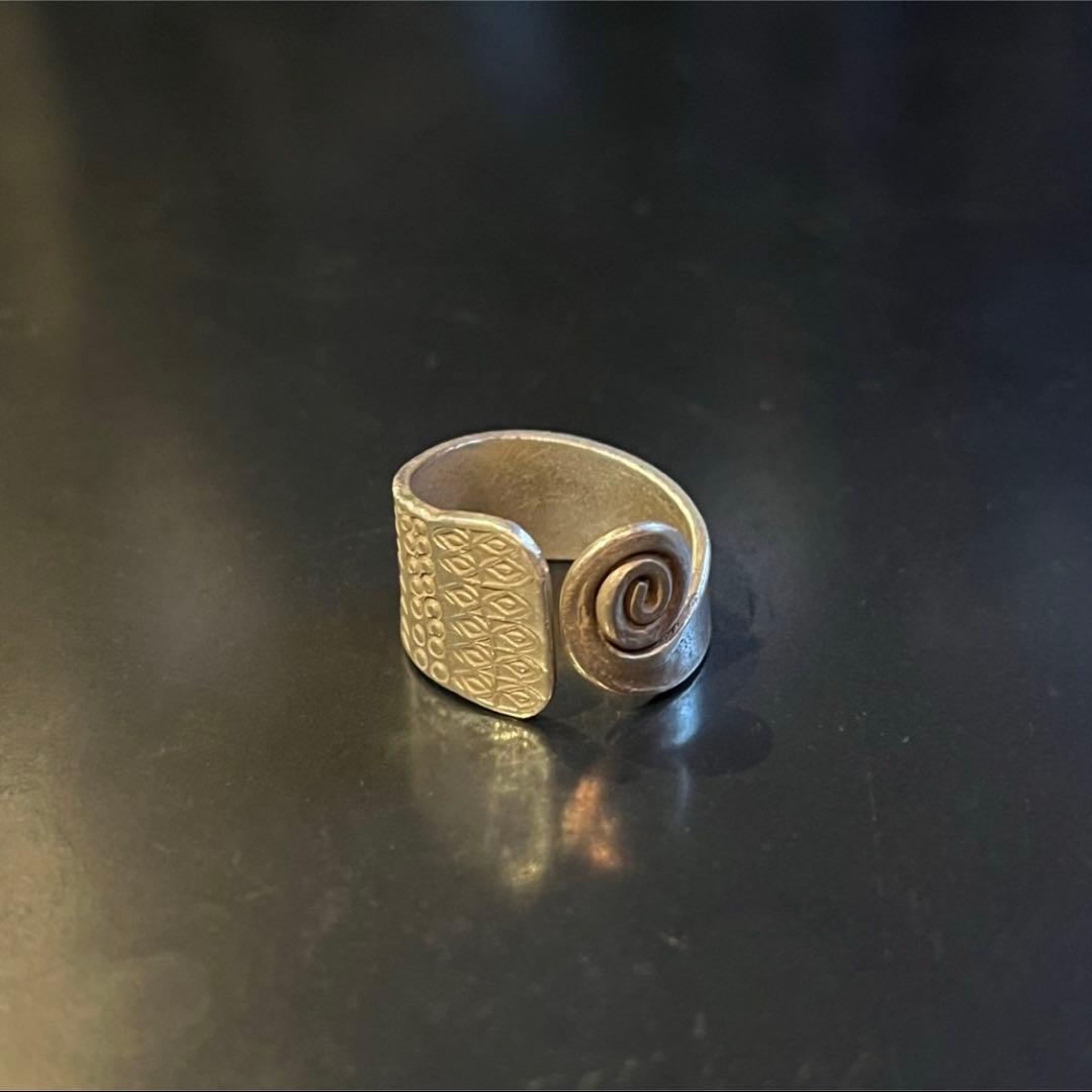 SILVER925 NATIVE SWIRL RING/シルバー/リング