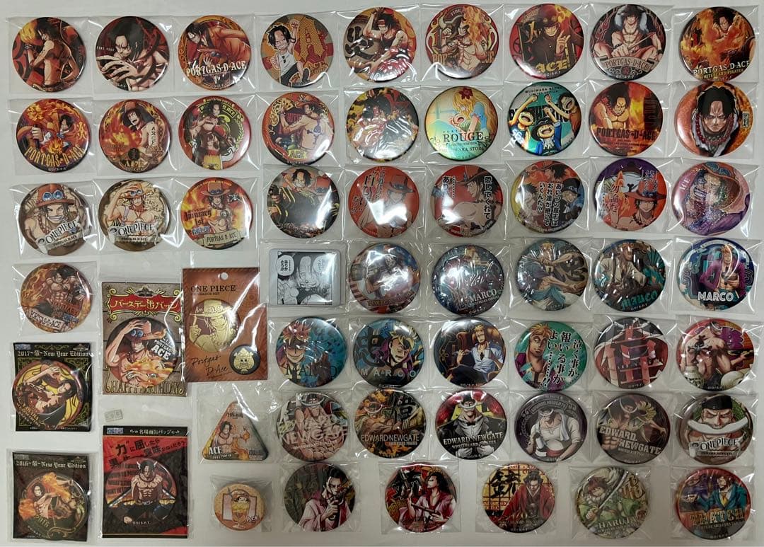 ワンピース バッジ 白ひげ海賊団 セット ONEPIECE